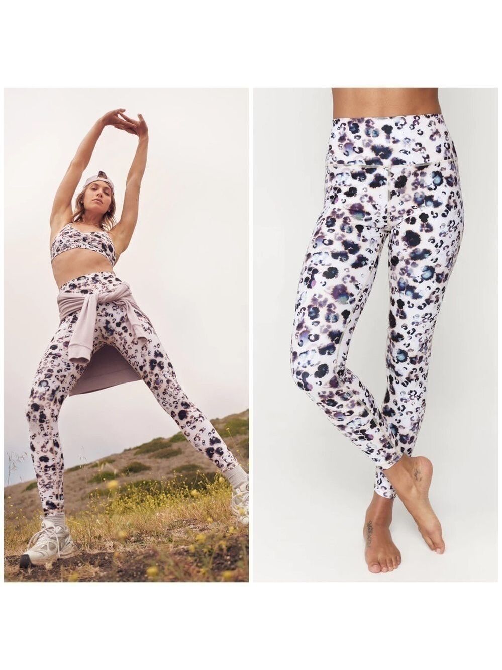 Spiritual Gangster Intent Eco Jersey High Waist Legging in City Leopard